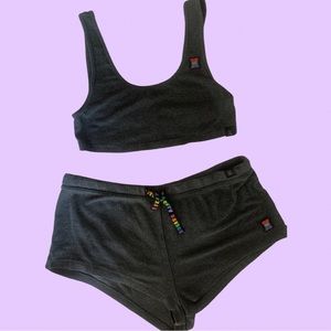 SavageXFenty Cropped top and Shorts Set